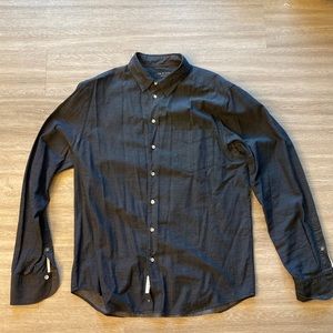 Rag & Bone Black Poplin Shirt